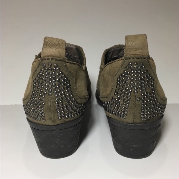 NWOT Sam Edelman Green Suede Studded Bootie - Picture 4 of 7
